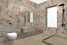 Дизайн-проект ванной комнаты от Алдабаевой Жанны